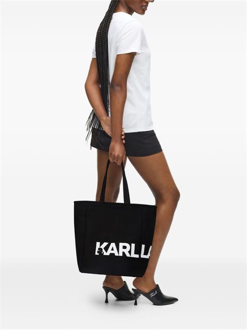 Borsa donna Tote con stampa Karl Lagerfeld | B1W50050999